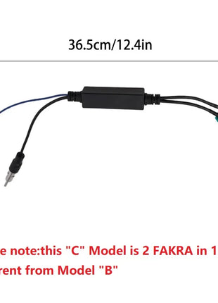Antenna radio speciale per auto AM/FM Amplificatore di segnale radio audio Doppio adattatore antenna per antenna radio Fakra RF per Volkswagen