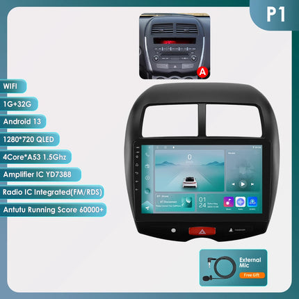 Hizpo 10.1" Car Radio Intelligent Systems For Mitsubishi ASX 1 2010 - 2018 Multimedia CarPlay Android Auto GPS No 2 din 2din DVD