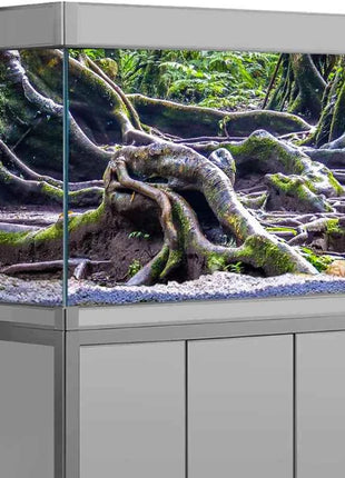 Aquarium Background Poster Large Forest Tree Trunk Moss PVC Waterproof Backdrop for Freshwater/Saltwater & Reptile Tanks