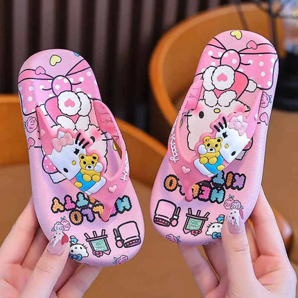 Ciabatte Hello Kitty Sanrio da ragazza, estive, alla moda, kawaii, con personaggi dei cartoni animati, da indossare all'aperto, infradito alla moda con personaggi anime per il tempo libero
