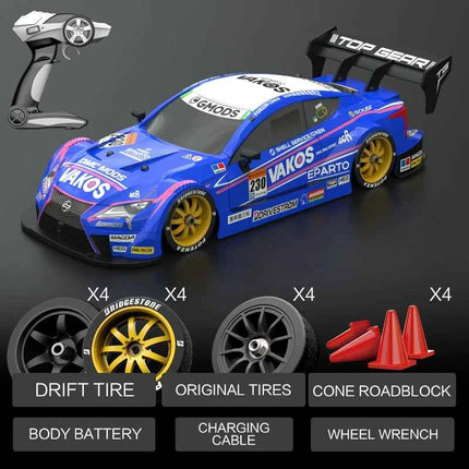 Rc Car 1:16 40km/H High-Speed Drift Remote Control Car 2.4Ghz 4WD Professional Competitive Modifiable Racing Car