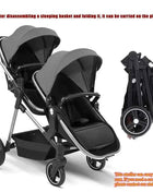 2025 New Foldable, Multifunctional Twin Stroller That Can Be Disassembled Into A Lightweight Baby Bike. Shipping Within The EU