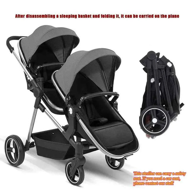 2025 New Foldable, Multifunctional Twin Stroller That Can Be Disassembled Into A Lightweight Baby Bike. Shipping Within The EU
