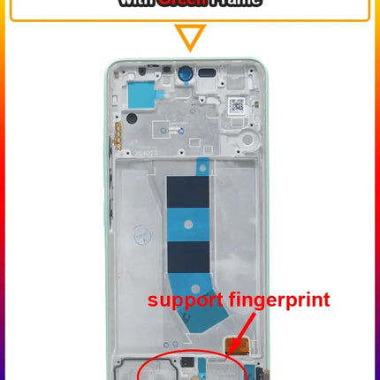 Testato AMOLED LCD per Xiaomi Redmi Note 13 4G 23129RAA4G Display LCD Touch Screen di ricambio con cornice per Redmi Note 13 4G