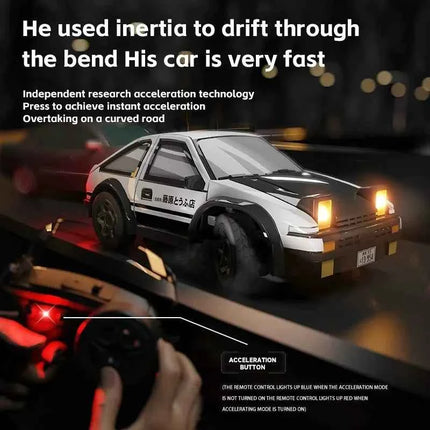 1:64 Desktop RC Drift Car 2.4G High-Speed Racing Car Four-Wheel Mini Desktop Remote Control Car Electric Toy for game party gift