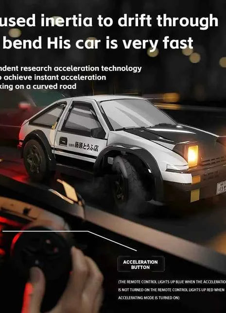 1:64 Desktop RC Drift Car 2.4G High-Speed Racing Car Four-Wheel Mini Desktop Remote Control Car Electric Toy for game party gift