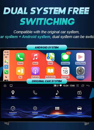 Nunoo Android 14 CarPlay Auto Radio For Lexus NX NX200 NX200T NX300h 2014-2021 Multimedia Navigation GPS DSP 4G WiFi