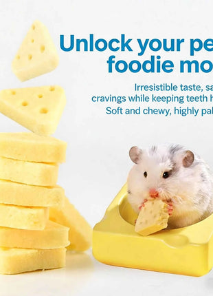Hamster cheese teeth-grinding snacks, freeze-dried cheese, edible golden hamster food, nutrition supplement for weight gain, cal