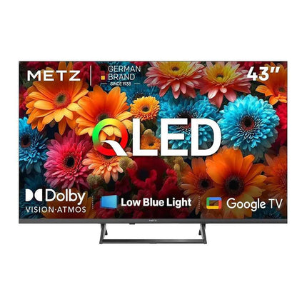 METZ QLED TV 43 Inch 4K Smart LED Television Google Tele HDR 10 MEMC DBX Dolby Atmos Game Hub EyeCare Tuner 2025 43 MQF7500Z