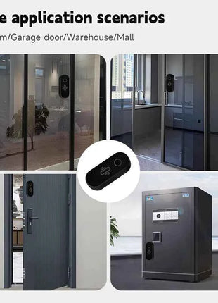 Tuya WiFi Vibration Sensor White Black Door Window Glass Broken Detector Home Security Anti-theft Smart Life APP Real-Time Alert