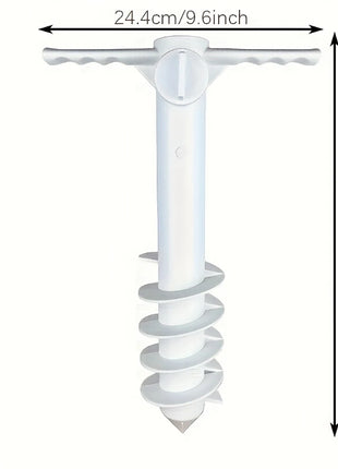 1 pz ancoraggio da spiaggia in plastica con cinque spirali ombrellone da spiaggia inserito parasole esterno cortile terrazza ombrellone da festa base fissa