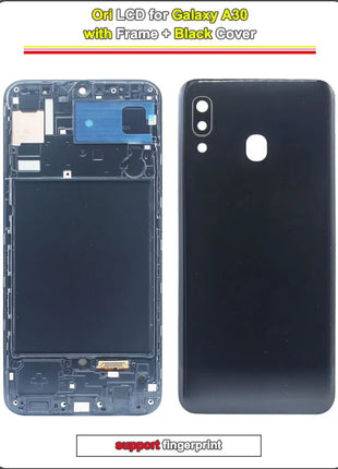 Display LCD AMOLED per Samsung Galaxy A30, Schermo Touch con Digitalizzatore, Assemblaggio Completo con Cornice per Samsung A30 A305F A305G