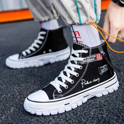 Tenis Masculino Scarpe da uomo Scarpe di tela vulcanizzate Sneakers alte Scarpe casual con plateau traspiranti Scarpe da ginnastica da uomo Scarpe da ginnastica robuste