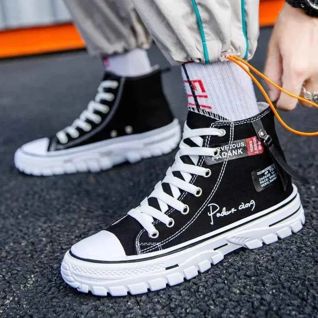 Tenis Masculino Scarpe da uomo Scarpe di tela vulcanizzate Sneakers alte Scarpe casual con plateau traspiranti Scarpe da ginnastica da uomo Scarpe da ginnastica robuste