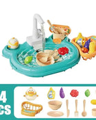 Puzzle per bambini Giochi di imitazione Giocattoli Lavapiatti Giocattoli Regalo Cucina Giocattoli interattivi 2 in 1 Scivolo Pesca Montessori Giocattoli