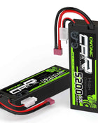 Ovonic 2S LiPo Battery 5200mAh 50C 7.4V Hard Case with Deans Plug for 1/10 &1/8 RC cars RC Monster Truck（2Packs）