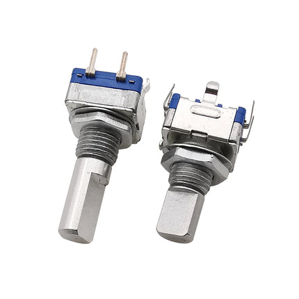 5 pz Encoder Rotativo Da 360 Gradi EC11 Metà/Prugna Albero 5Pin 20 Posizione Con Interruttore A Pulsante Incorporato Maniglia Lungo 15mm 20mm