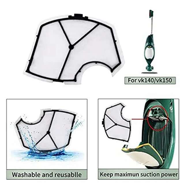 2X For Kobold Vacuum Cleaner Bag Kit Compatible For Vorwerk Kobold VK140 VK150-B