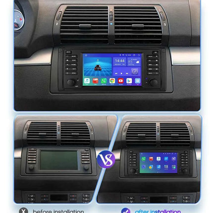 Hizpo Car Intelligent Systems for BMW 5 Series E39 X5 E53 M5 1996-2003 Multimedia 2din Autoradio Android 13 Auto Carplay 7862 4G
