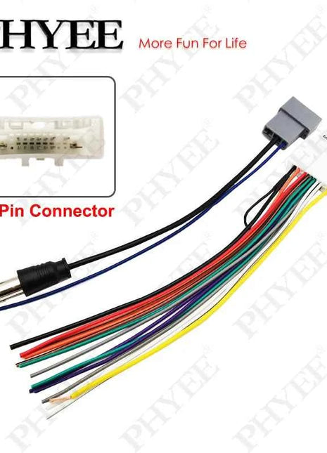 Cablaggio Radio a 20 Pin, cavo Antenna connettore a 3Pin, cavi fai da te per Car Multimedia, per Nissan Qashqai Versa Sentra X-trail