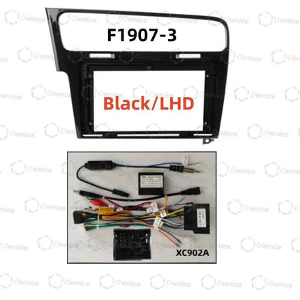 Owince Autoradio Fascias Telaio Per Volkswagen VW Golf 7 MK7 2013 - 2020 Pannello Stereo Cablaggio Cavo di Alimentazione Canbus Decoder