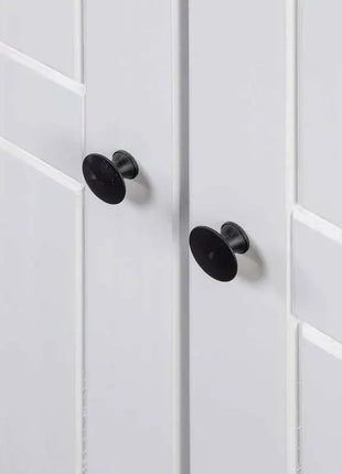 Armadio Bianco 80x50x171,5 cm in Pino Massiccio, Collezione Panama, Armadio in Legno di Pino Bianco con Ripiani e Asta Appendiabiti per Camera da Letto