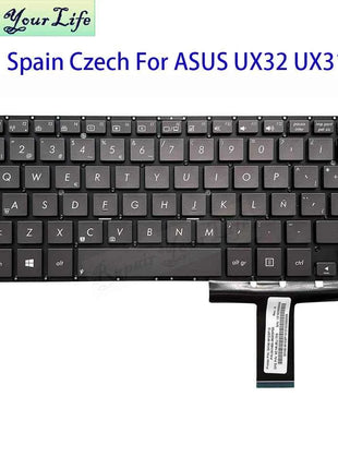 Czech Spanish Keyboard For Asus Zenbook UX31 UX32 UX31E UX31A UX32LA UX32LN UX32E UX32VD Notebook Teclado Parts 0KNB0-3628SP00