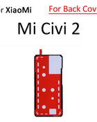 For Xiaomi Poco F5 F6 M6 X6 Pro Mi Civi 1S 2 3 4G LCD Display Back Cover Housing Sticker Tape Adhesive Parts