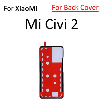 Per Xiaomi Poco F5 F6 M6 X6 Pro Mi Civi 1S 2 3 4G Display LCD Schermo Posteriore Della Copertura Dell'alloggiamento Adesivo Nastro Colla Parti