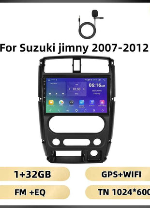 Podofo 8Core AI Voice Car Audio For Suzuki Jimny 2007-2012 Multimedia Player Android Auto Carplay WIFI 4G Bluetooth Car Stereo