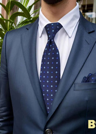 Set Cravatta e Fazzoletto Uomo Colorato 160cm - Accessori Matrimonio