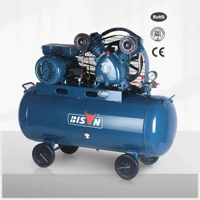 Bison Best Price 230V 2 2 Ac Belt Driven Air Compressor 100L 3 Air Compressor Belt Driven