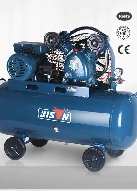 Bison Best Price 230V 2 2 Ac Belt Driven Air Compressor 100L 3 Air Compressor Belt Driven
