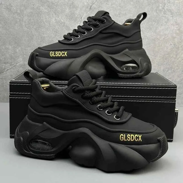 Designer Style Men Shoes 2025 Autumn Fashion Comfortable Men's Thick Platform Sneakers Casual Shoes Sports Trainers Tenis