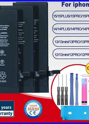 2026 phone Battery For Apple 5 6 S 7 8plus X Xr Xs Max 11 12 Pro 13 14 15 plus 15PRO Replacement Bateria For iphone 7 batteries