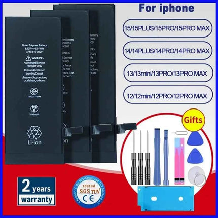 2026 phone Battery For Apple 5 6 S 7 8plus X Xr Xs Max 11 12 Pro 13 14 15 plus 15PRO Replacement Bateria For iphone 7 batteries