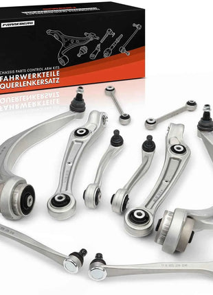 Set Bracci di Controllo Frankberg 10 Pezzi Asse Anteriore Sinistro Superiore Destro per Audi A4 Allroad Avant A5 Cabriolet Sportback Q5 8K0407151D