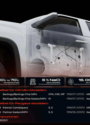 Regolatore Finestrino Anteriore Destro Frankberg 1x per Citroën Berlingo Peugeot Partner MPV 9222A4 9222G1