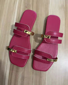 Women's Shoes Summer Flats Flip Flops Dress Shallow Casual Women's Slides Rome Open-toe Slippers for Women Slingback Sandals 2023