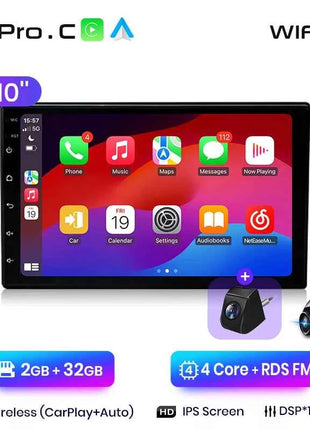 Junsun Qualcomm 8-Core 360 View Camera Universal Stereo 7" 9" 10" Car Radio CarPlay Android Auto Multimedia Player GPS DSP WiFi