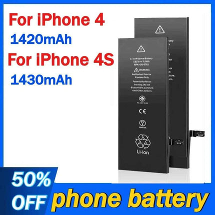 1420mAh 1430mAh Mobile Phone Battery For iPhone 4 4S Batteries