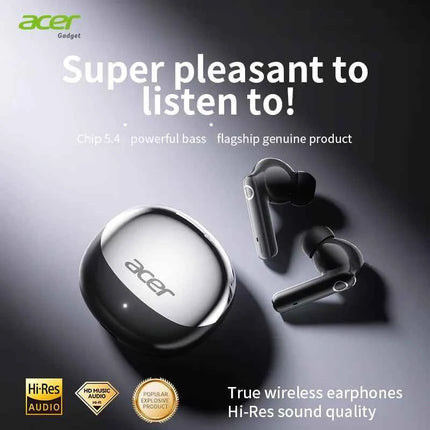 Acer Ohr546 Bluetooth Headphones 2025 New Model Wireless Earphones In-Ear Design Comfortable to Wear for Sports, Running, and Calls, Noise Reduction, Compatible with Mobile Phones, Tablets, and Laptop Devices