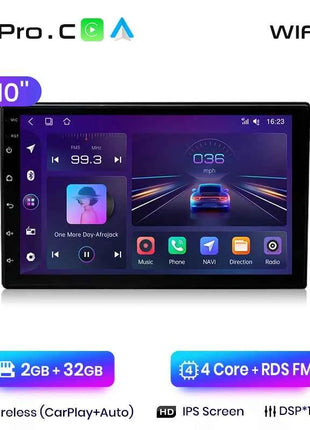 Junsun 7 9 10 inch Universal CarPlay Android Auto Car Radio For VW Fiat Renault Nissan Hyundai GPS Multimedia autoradio Stereo