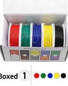 （5 Colors Mix Kit）UL1007 Wire PVC Insulation Tinned Copper Cable Stranded Electrical Line 30/28/26/24/22/20/18/16 AWG PCB Wire
