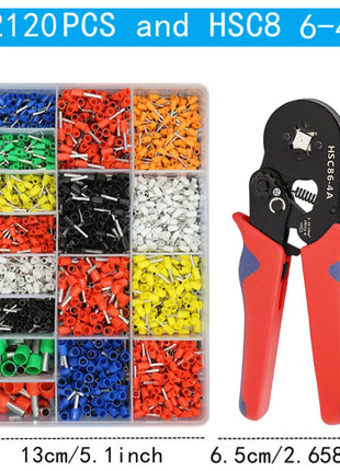 VE Tubular Crimp Terminal, multiple crimp terminal plier combination set, electrical equipment connector, crimping pliers