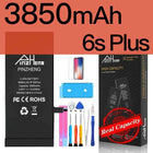 PINZHENG Real High Capacity Battery For iPhone 8 SE2020 6 6S 7 8Plus X Xs Max Xr Phone Replacement Batteries Warranty One Year