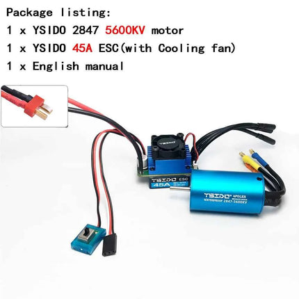 2435/2440/2838/2847 Brushless Motor 35A/45A ESC Combo for Wltoys 124016 Remo Hobby XLH Timaya Redcat 1/12 1/14 1/16 RC Boat Car