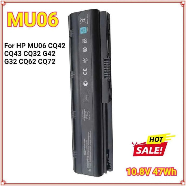 MU06 Battery for HP Spare 593553-001 Compaq Presario CQ32 CQ43 CQ42 Pavilion DM4 G4 G6 G7 DV3-4000 DV5-2000 DV7-6000 DV6-3000