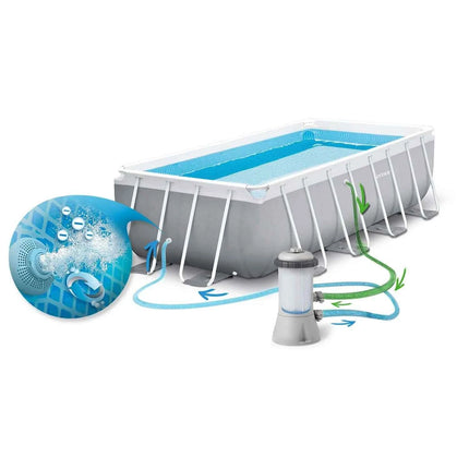 Piscina fuori terra con struttura 400x200x122 cm 18 in 1 INTEX 26790