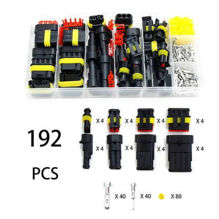 Waterproof Connectors Kit Automotive Wire Quick Connector Electrical In Car Wiring Auto Seal Socket 1 2 3 4 5 6 Pin Plug Kit Way